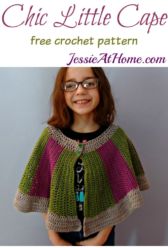 Chic Little Cape free crochet pattern by Jessie At Home Chic Little Cape free crochet pattern by Jessie At Home