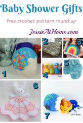 Baby Shower Crochet Ideas - free crochet pattern round up from Jessie At Home Baby Shower Crochet Ideas - free crochet pattern round up from Jessie At Home