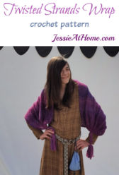 Twisted Strands Wrap crochet pattern by Jessie At Home Twisted Strands Wrap crochet pattern by Jessie At Home
