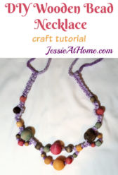 DIY Wooden Bead Necklace craft tutorial by Jessie At Home DIY Wooden Bead Necklace craft tutorial by Jessie At Home